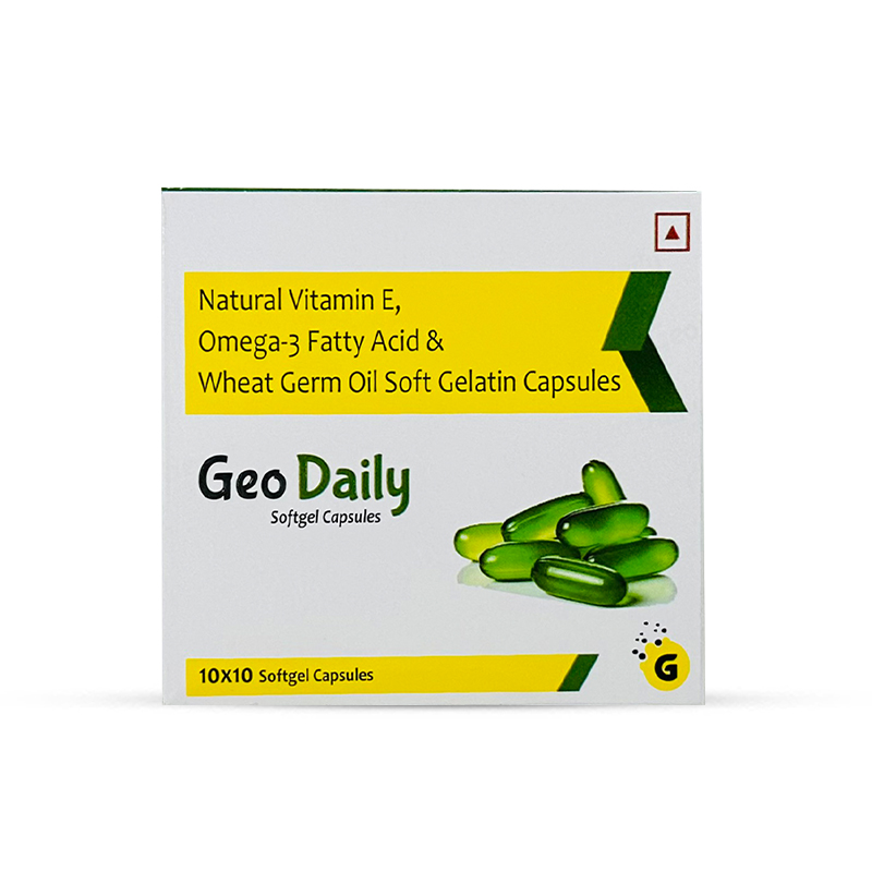 Natural Vitamin E, Omega-3 Fatty Acid Soft Gel Capsules