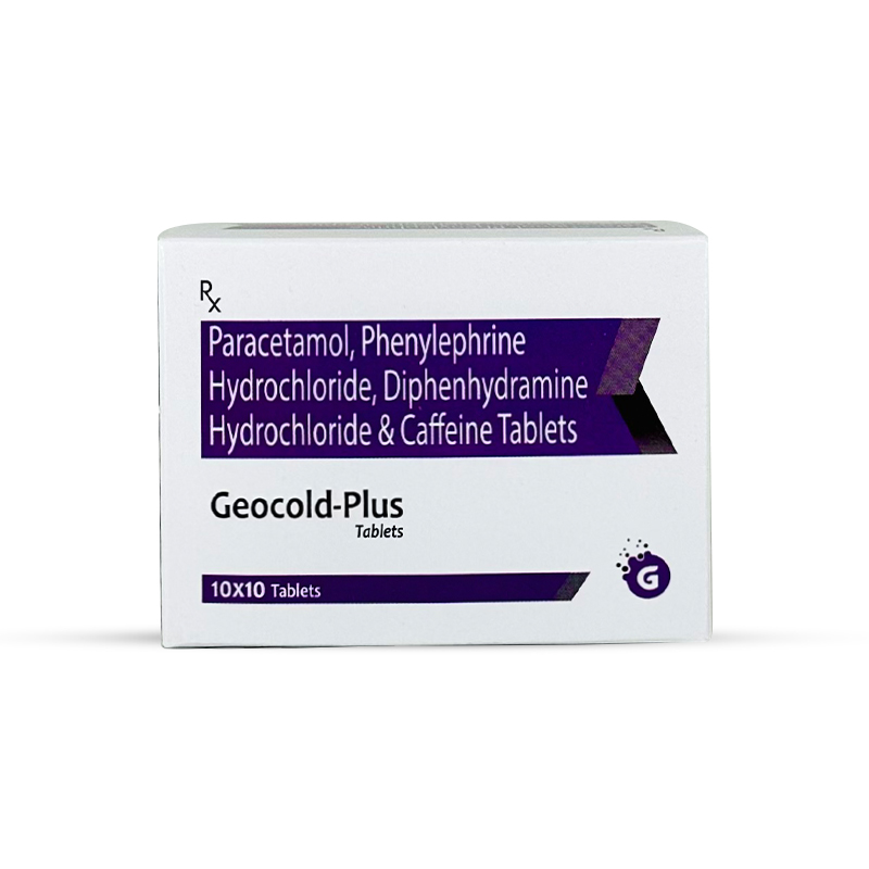Paracetamol, Phenylephrine Hydrochloride, Diphenhydramine Hydrochloride & Caffeine Tablets