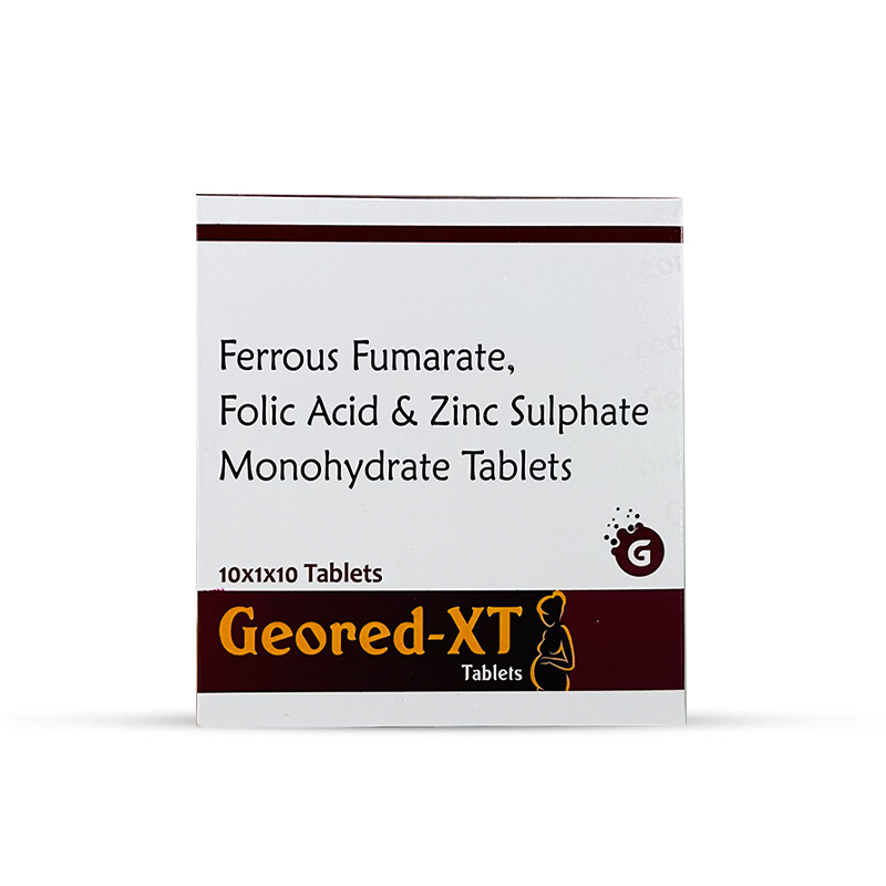Ferrous Fumarate, Folic Acid & Zinc Sulphate Monohydrate Tablets